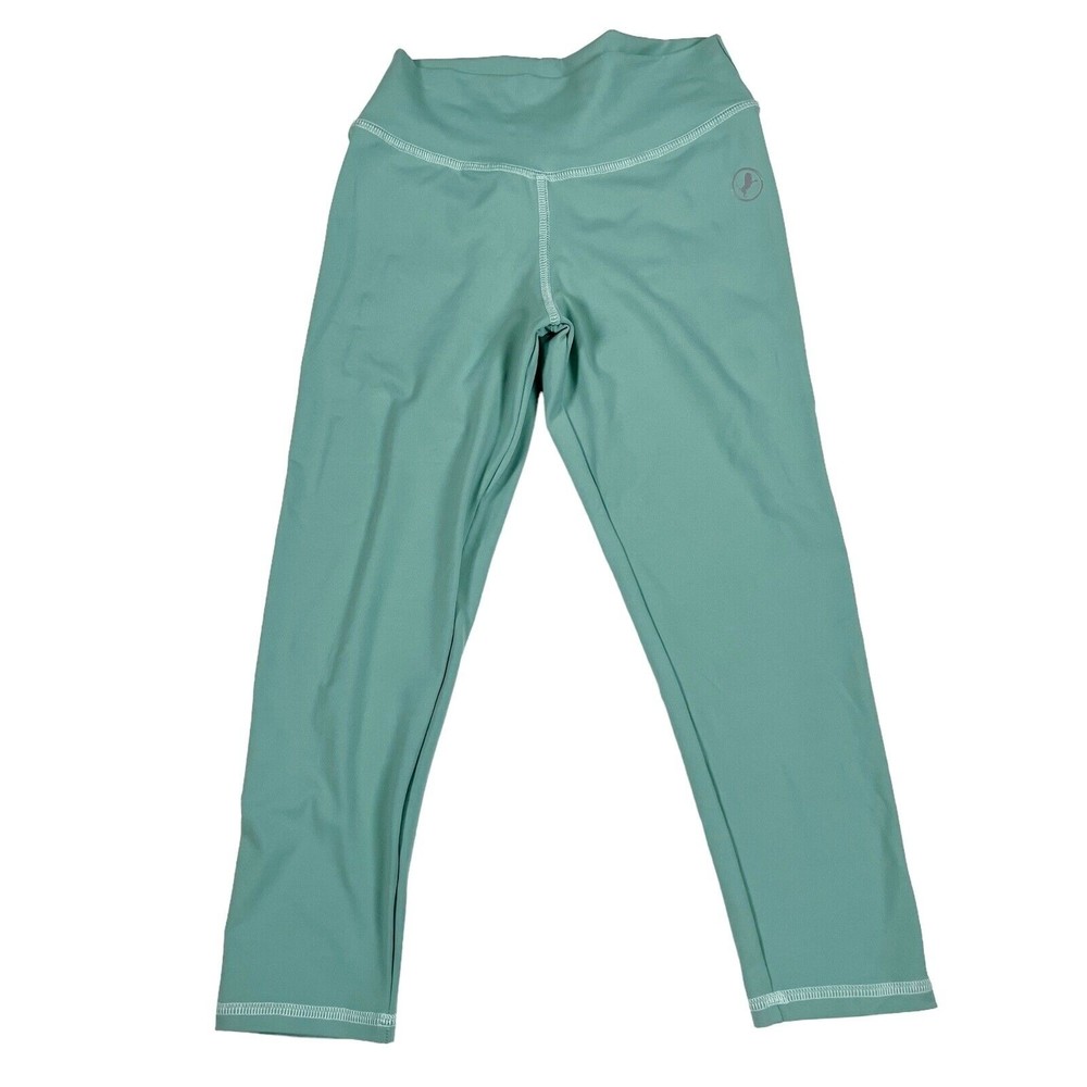 ABS2B  Booty Pum Pum Ruched Bum Scrunch Cropped Fitness Leggings Mossy Green, S